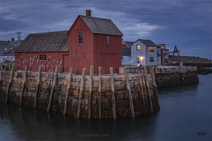 Fine Art color photograph of Rockport, MA by Dave Gordon