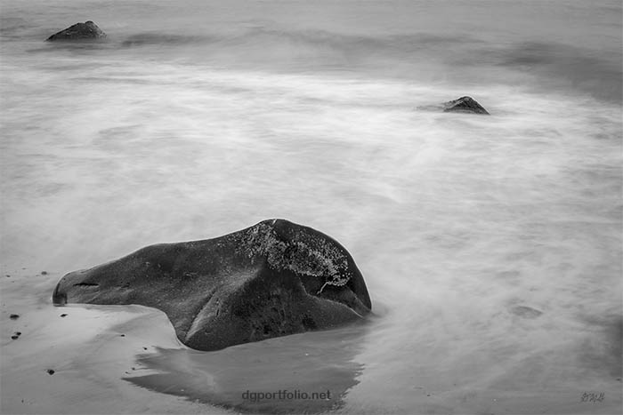 Fine Art black and white seascape photograph by Dave Gordon