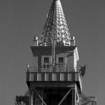 Cape Cod Canal RR Bridge Tower BW