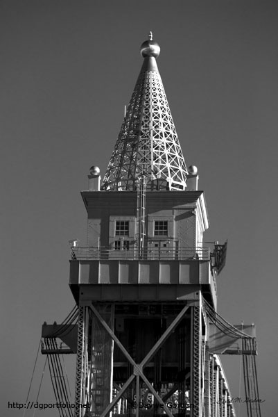 Cape Cod Canal RR Bridge Tower BW