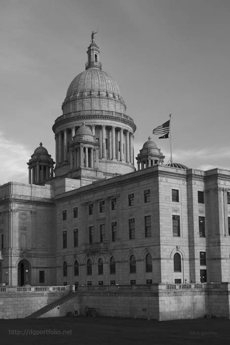 RI State House I BW fine art black and white photo