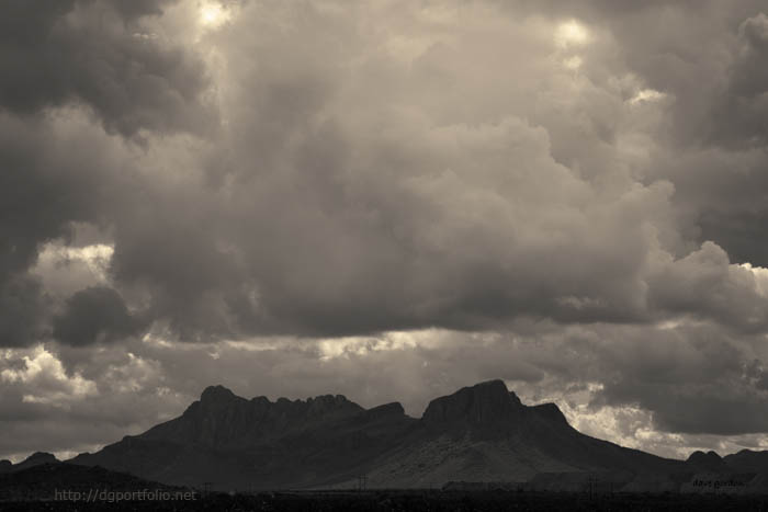 Tucson V Toned fine art sepia landscape photo