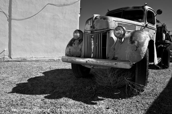 Old Vehicle VII BW image