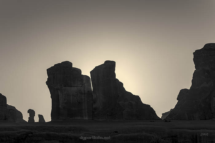 Fine art sepia landscape photograph.