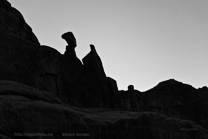 Arches NP XVI BW image