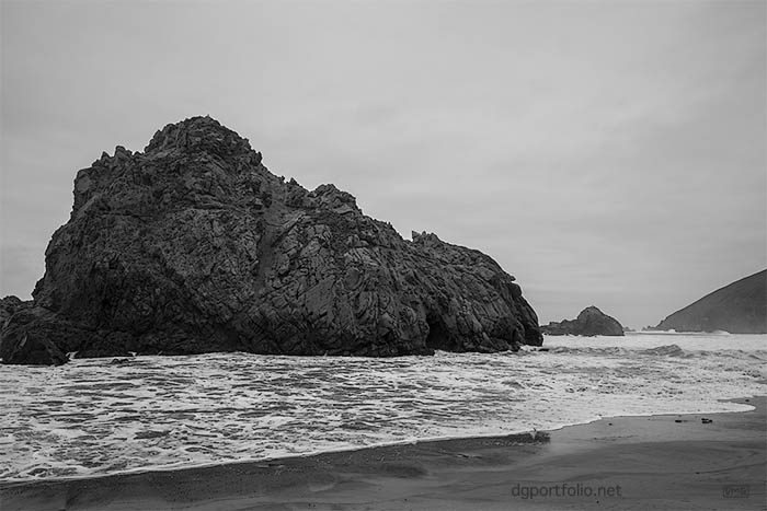 Fine art black and white landscape photograph.