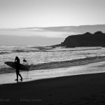 Twilight Surfers BW