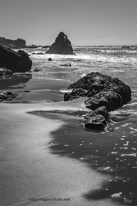 Fine Art black and white seascape photograph by Dave Gordon