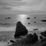 Seascape Jenner CA BW