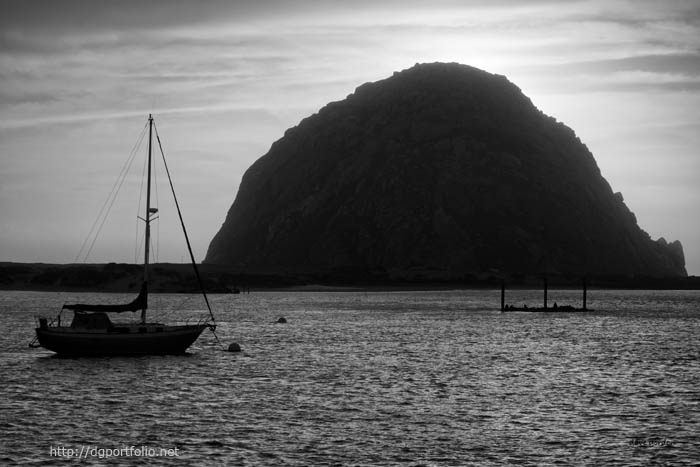 Morro Bay I BW fine art landscape photo