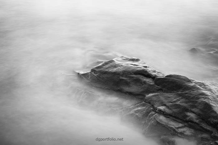 Fine art black and white seascape photograph