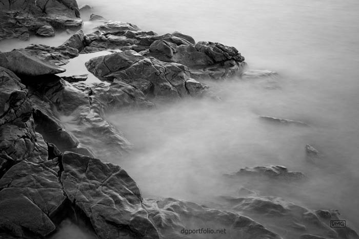 Allens Pond VI BW fine art black and white landscape photo