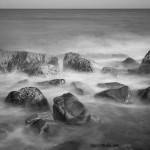 fine art black and white seascape photograph