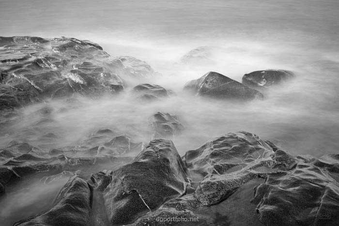 fine art black and white seascape photograph