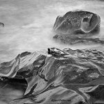 fine art black and white seascape photograph