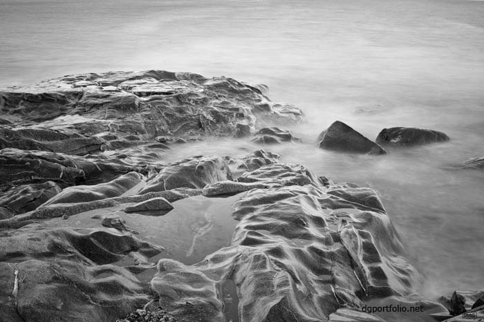 fine art black and white seascape photograph