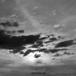 Fine art black and white cloudscape photo