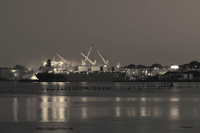 Providence Harbor I Toned fine art photo