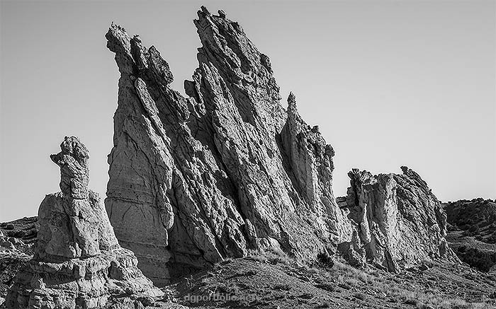 Fine Art black and white panorama landscape photograph