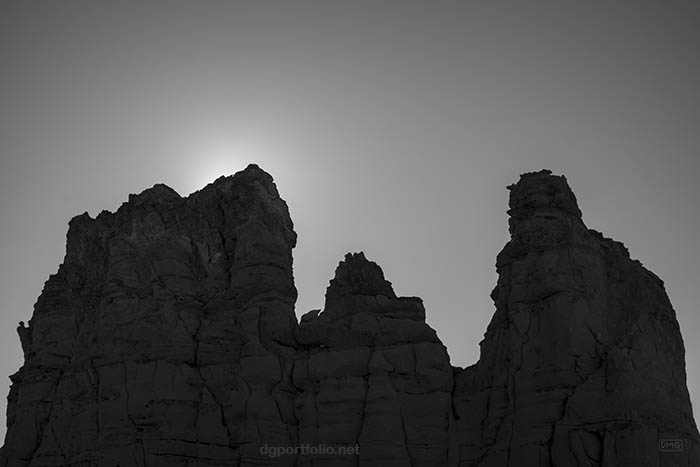 Fine art black and white landscape photograph.