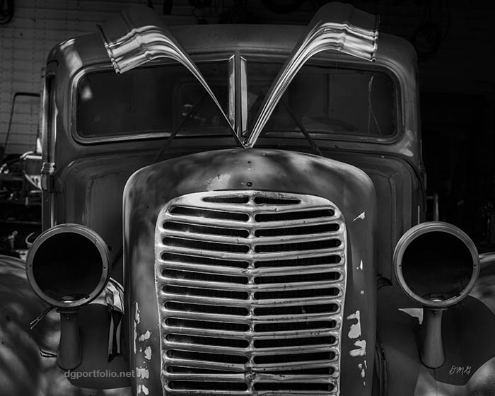 Fine Art black and white vehicle photograph