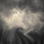 Swirl Wave VI Toned fine art photomontage