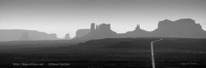 Monument Valley Panorama I BW