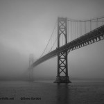 Mount Hope Bridge BW image